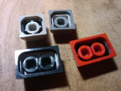 Underside of Honeywell keycaps from the TI Telex 58SD17-2-B