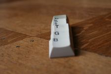 Keycap profile, front view