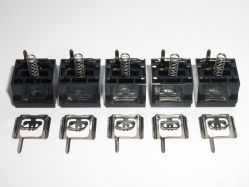 The five switches from the 2013 pack of Ducky-spec KSB-N switches