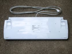 Bottom, showing the gloss surface finish of the transparent polycarbonate shell