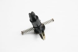 Horizontal spring in keystem