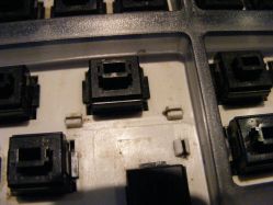 Plastic plate with Fuhua Alps switches