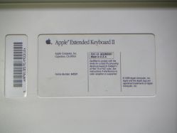 Rear label