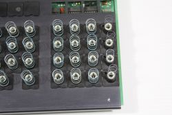 Key switches with LEDs on PCB below