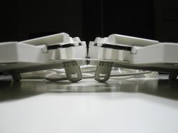 Raised view of the keyboard looking from forward view.