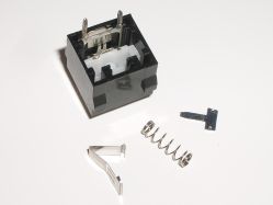 Redundant leg, return spring and click leaf removed
