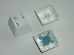 The sliders are Alps mount (shown here with Matias keycaps)