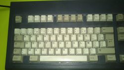 The alpha portion of the keyboard