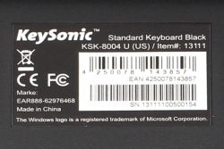 Rear label