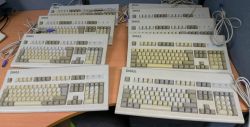 Random distribution of ABS keycap fading (later models)