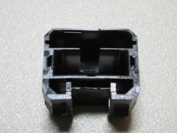 Upper shell viewed from below, showing LED recess