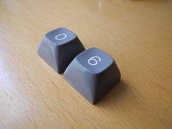Side view of the keycap
