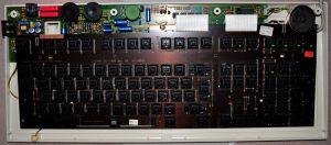 Overview of the PCB; note the microphone near the lower left corner.