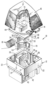 Exploded view of switch.