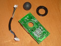 Rear of trackball module