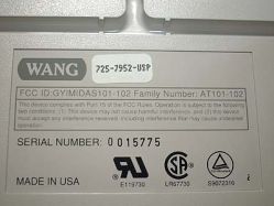 Rear label