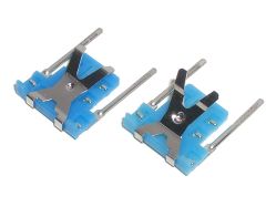 Standard switchplate (left) and tactile switchplate (right)
