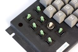 Alps SKCC Green and Lock switches in a Heath/Zenith HTX-10 keyboard