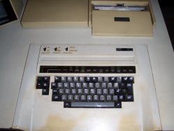 Close up of an IBM 3741 keyboard