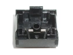 Tactile leaf from behind, showing that it backs against an open chamber and cannot make a click sound