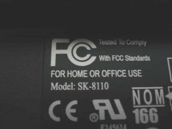 Rear label