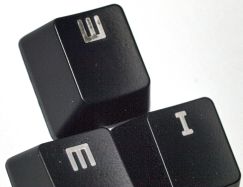 Original keycaps: frequently used (W) keycaps' legends wearing off after 6-9 months compared to not frequently used (M, I) 1