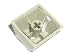 Windowed keycap using double-shot moulding to form the window