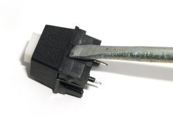 Opening the switch with a screwdriver