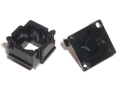 Unsealed switch base, showing securing pins in their initial state