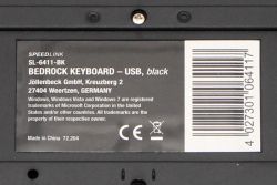 Rear label