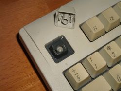 AppleDesign Keyboard with the slider in the keycap