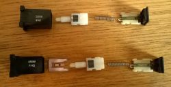 Vertical reed tactile switch seperate parts