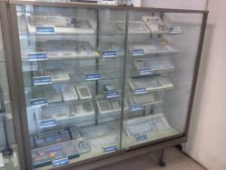Topre OEM keyboards on display at Topre's Sagamihara plant