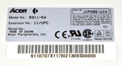 KB back label