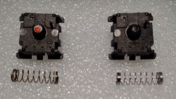 Space bar (left), regular key (right)