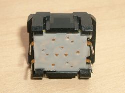 Base, showing interesting cutout pattern in the plastic
