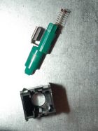 Switch parts: magnetic contact, gold spring and housing