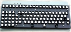 Alphameric Type 140-1595 foam and foil switch bottom view