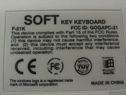 Rear label