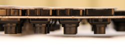 Side view of switches