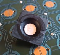 Underside of the rubber dome