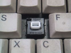 "Flat" white switch from an Anritsu MS2601B spectrum analyzer keyboard