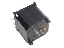 Supposed T-5L-M-NO with single gold-plated terminal, and WEAB branding on the base
