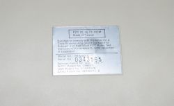 Back label