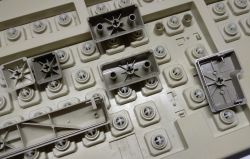 keycaps removed. some keycaps use wire stabiliser and some uses guide shaft type.