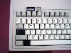 "Control" and "Left Amiga" keycaps removed