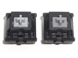 Speed Silver vs Tactile Grey; the camera flash has exaggerated the brightness of the metallic pigment