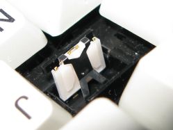 Switch opened, confirming genuine Alps switchplate
