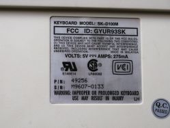 Rear label