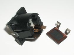 Contact assembly removed from the switch